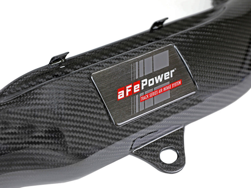 aFe Track Series Stg 2 Carbon Fiber Intake w/Pro 5R Media 15-20 BMW M3/M4(F80/82/83) L6-3.0L(tt) S55